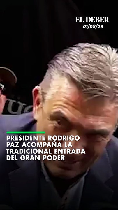 Presidente Rodrigo Paz acompaña la tradicional Entrada del Gran Poder