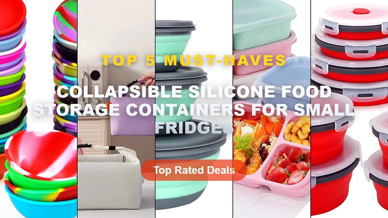 Cheap & Best Collapsible Silicone Food Storage...