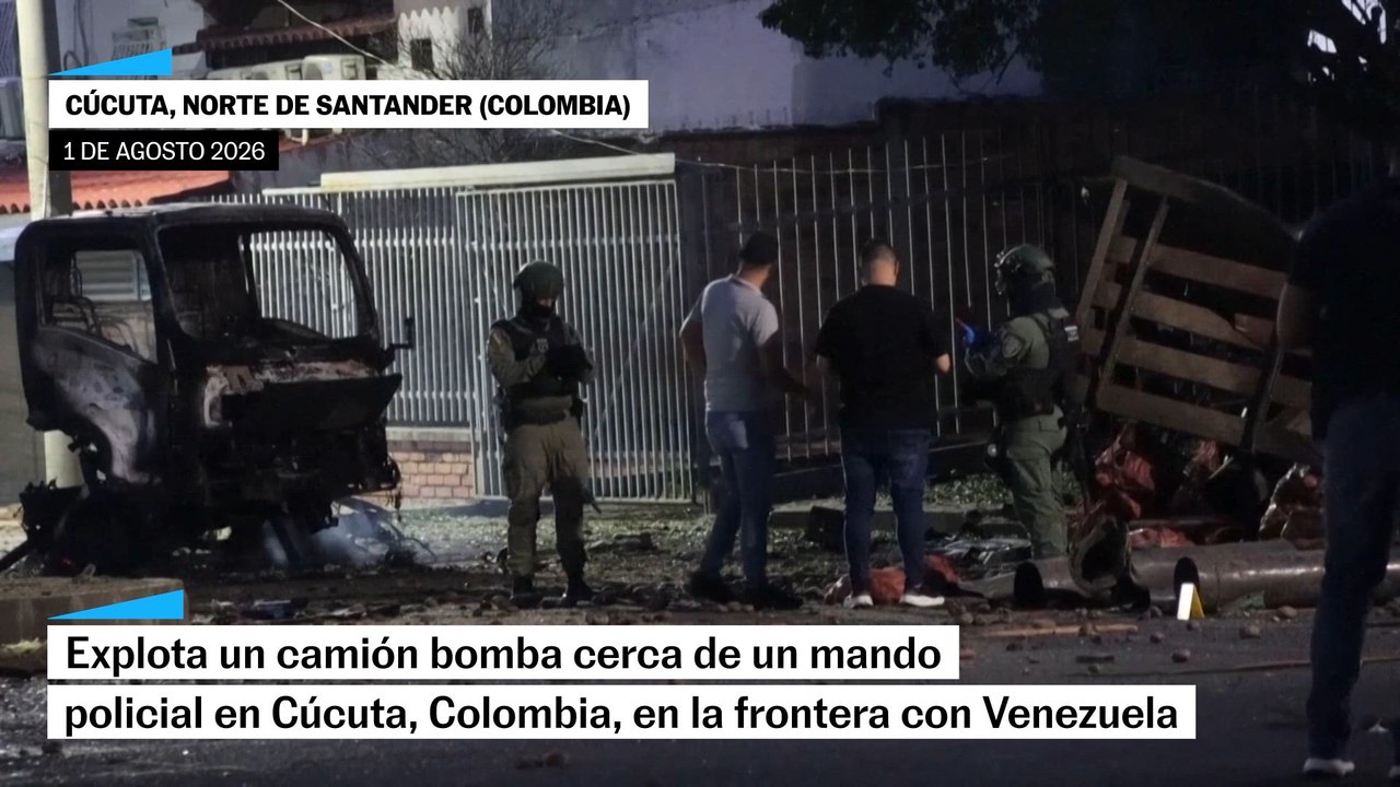 Al menos 11 heridos por atentado con camión bomba en Cúcuta a 6 días de investidura presidencial
