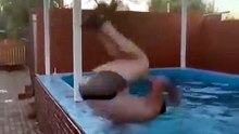 That was painfull, mega fail, waterpool backflip gonna wrong 2026