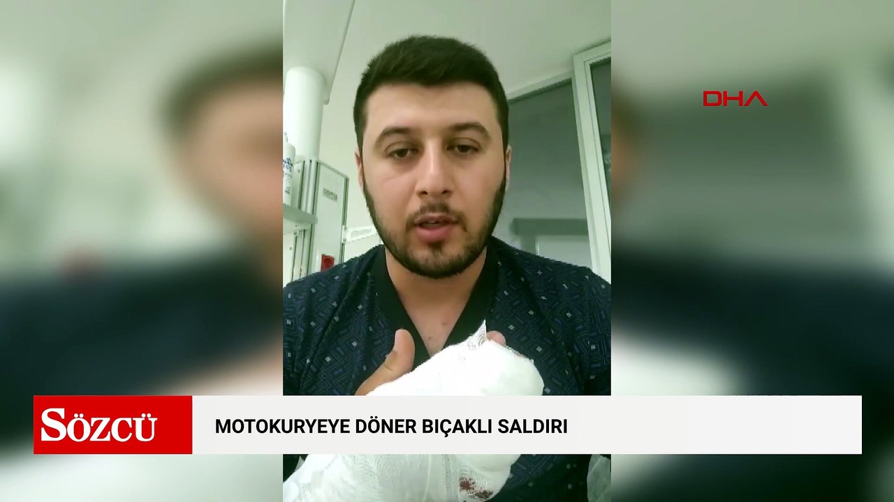 Motokuryeye döner bıçaklı saldırı