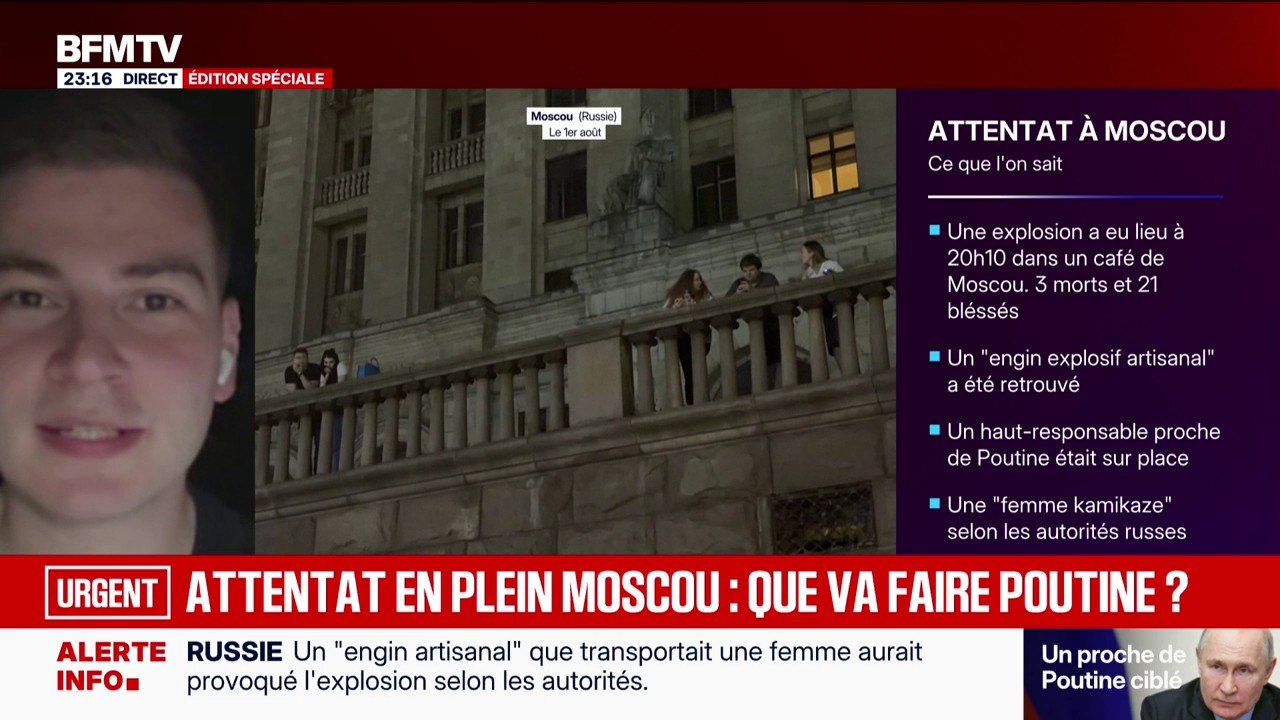 Explosion à Moscou: c'est "une inconnue" qui transportait "l'engin explosif artisanal", a indiqué le Comité antiterroriste russe