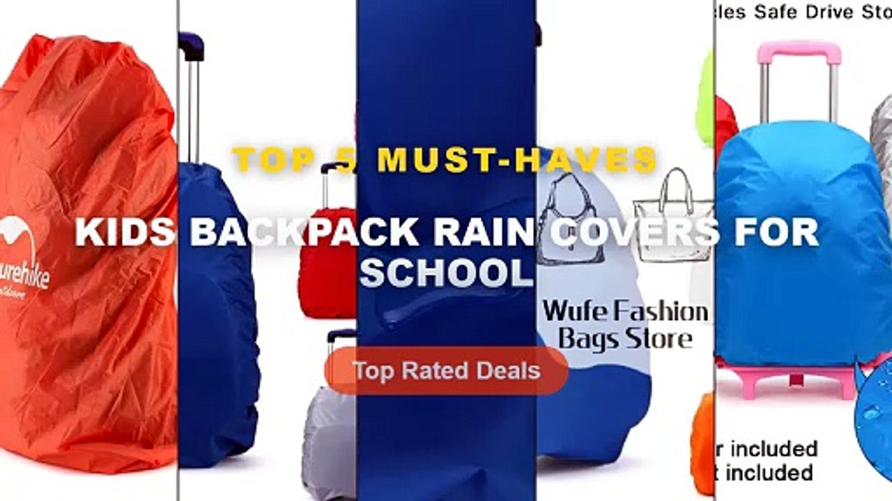 Top 5 Best Kids Backpack Rain Covers For School...