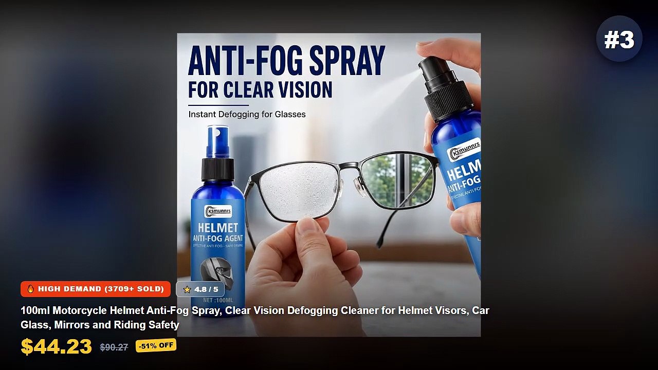 Anti Fog Sprays For Motorcycle Helmet Visors: Top 5 Best Sellers - Motorcycle Helmet Anti Fog Spray, Nano Anti Mist Coat...