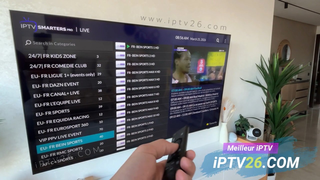 Configuration iPTV SMARTERS sur SAMSUNG TV