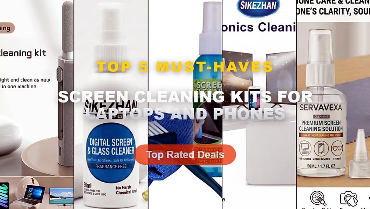 Top 5 Best Screen Cleaning Kits For Laptops And Phones (Must Have!) - Ultimate Electronics Cleaning Kit: 50ml Screen Cle...
