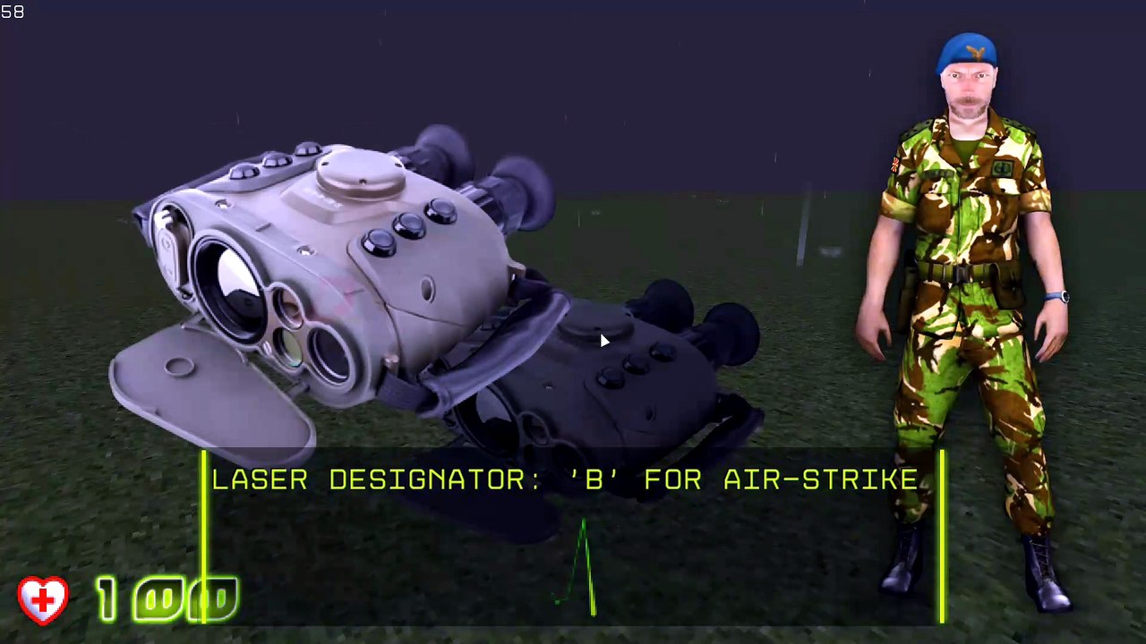 LASER designator - Maverick missile strike