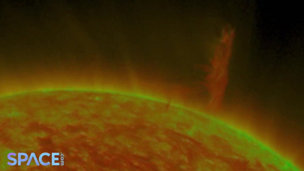Time-Lapse From Space Of Huge Tornado On Sun Captured