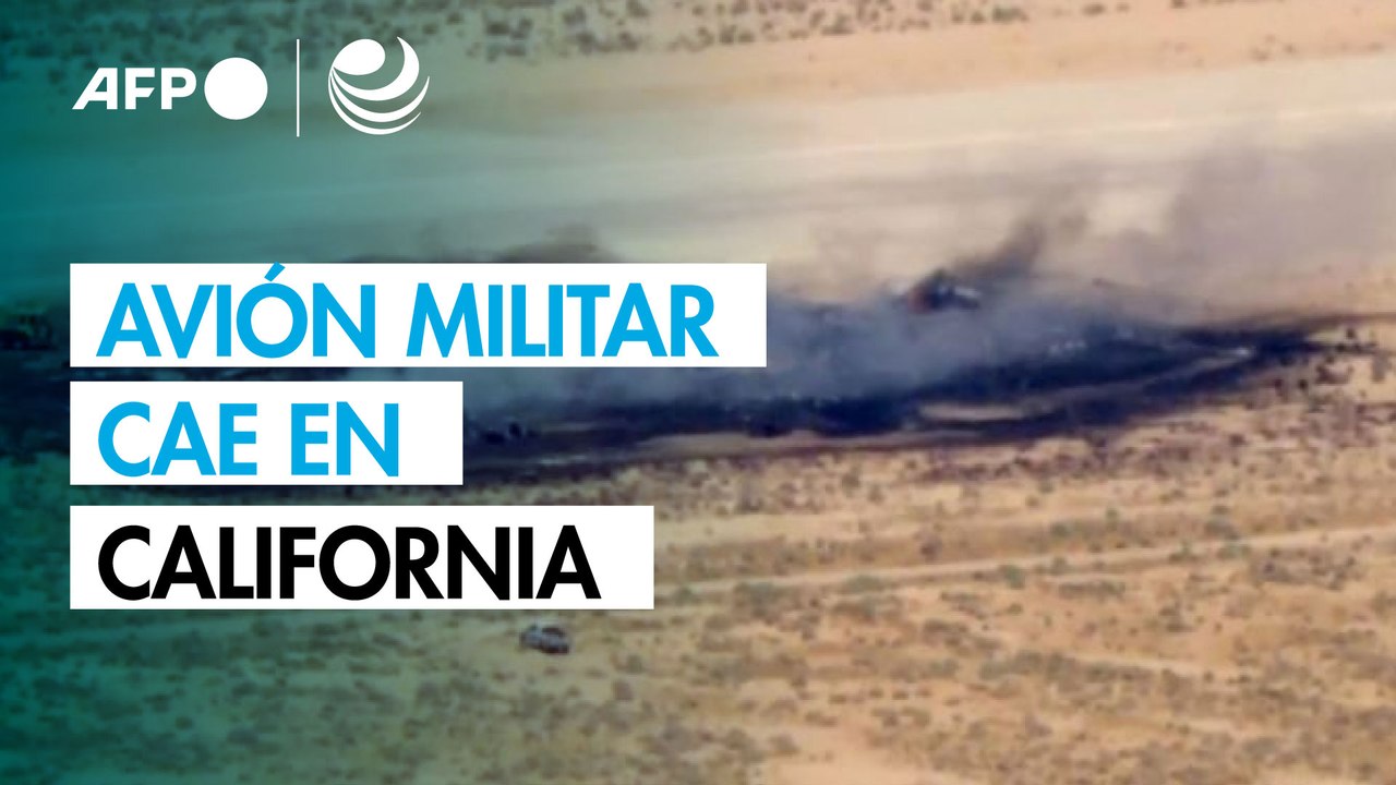 Caza estadounidense se estrella cerca de base militar en California