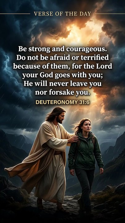 ✨📖 Verse of the Day — Deuteronomy 31:6 (NIV)