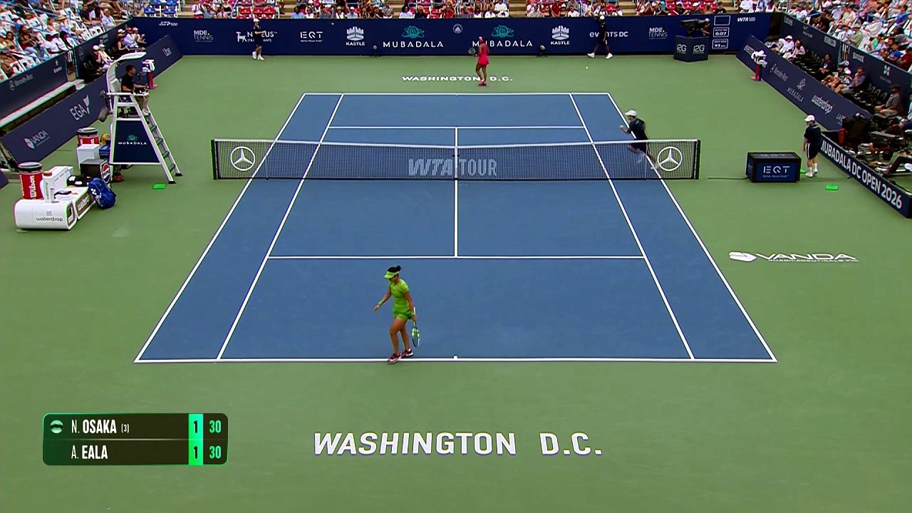 Eala downs Osaka to continue fine Washington run