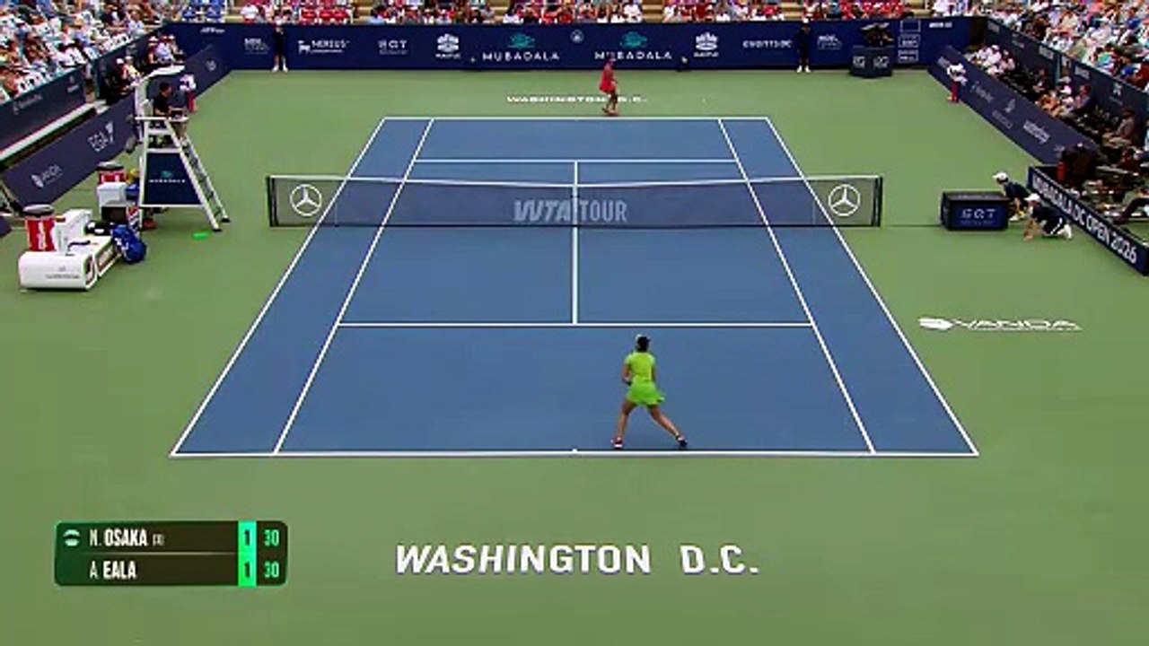 Eala downs Osaka to continue fine Washington run