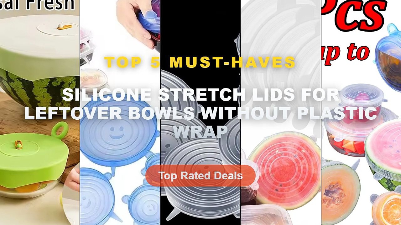 Silicone Stretch Lids For Leftover Bowls Without Plastic Wrap: Top 5 Best Sellers