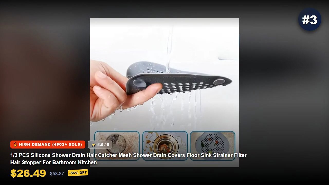 Silicone Drain Hair Catchers For Shower Floors:...