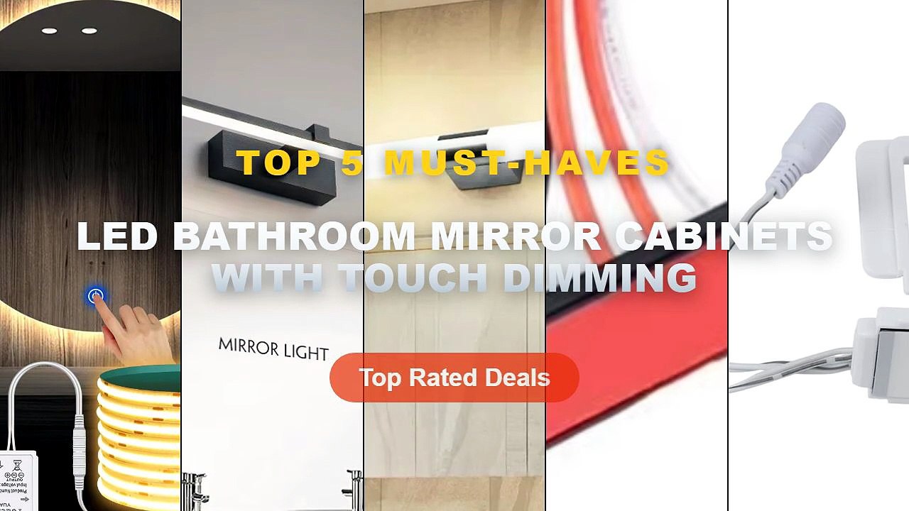 Amazing LED Bathroom Mirror Cabinets With Touch...