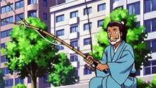 仙人川で釣りをする高校生になったニラ仙人 ＃５