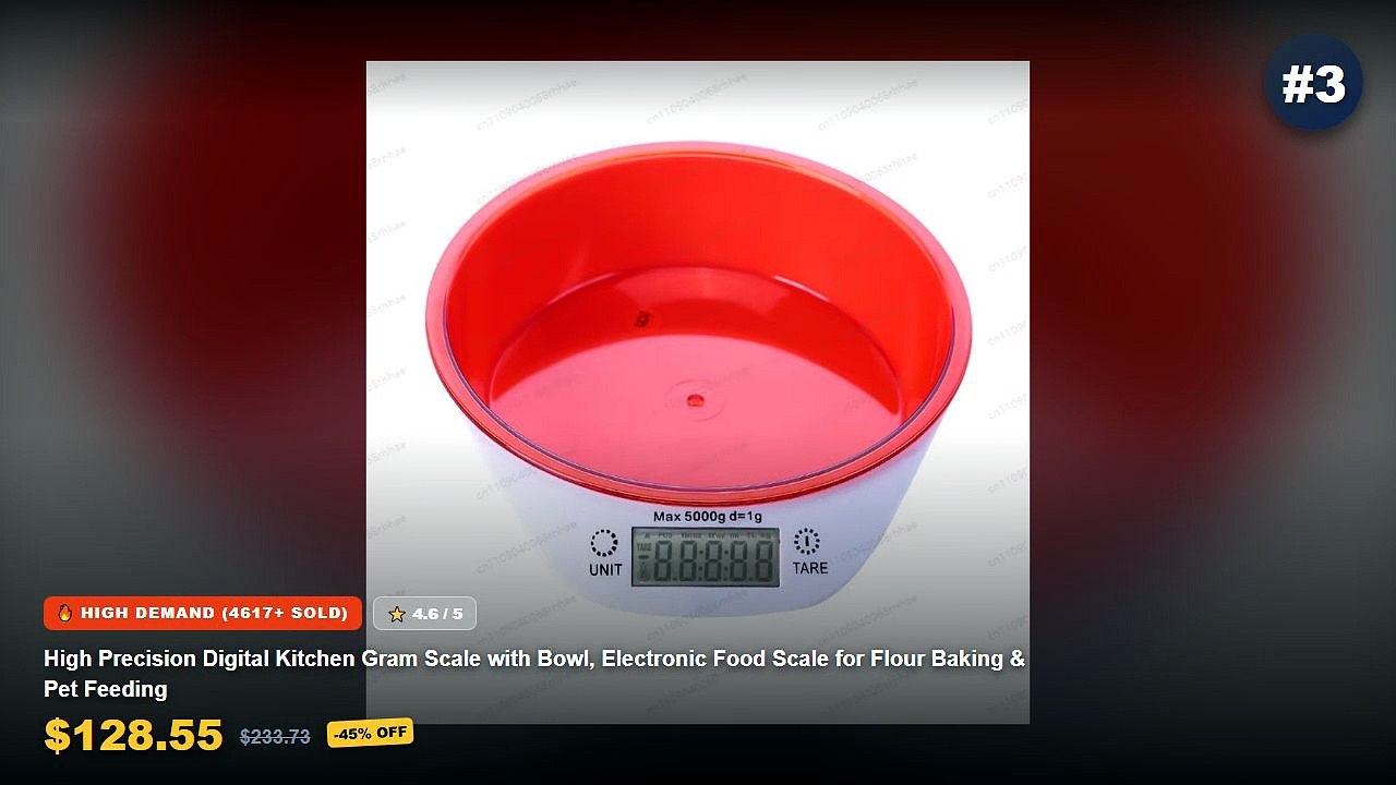 Top 5 Best Digital Kitchen Scales With Bowl For Baking (Must Have!) - Digital Kitchen Scale Stainless Steel Food Scale H...
