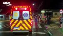 Carro fura a preferencial, atinge moto e foge sem prestar socorro em Cascavel