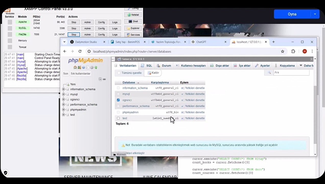 Python Mysql Tablosuna Veri Girişi Sorgulama  Ve Gridde Gösterme [Full Movie]