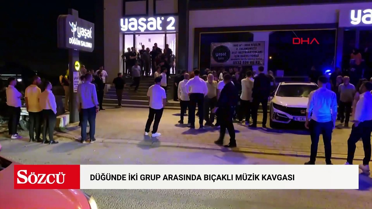 Düğünde iki grup arasında bıçaklı müzik kavgası: 3 yaralı