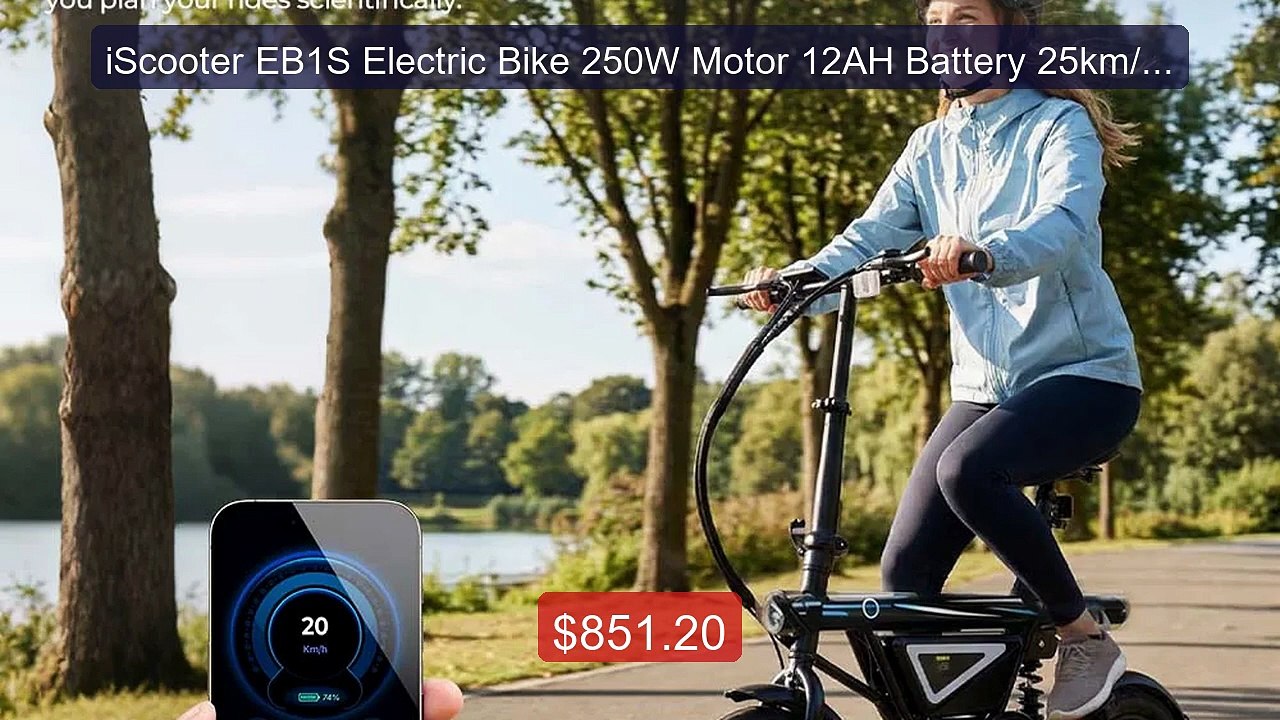 iScooter EB1S Electric Bike 250W Motor 12AH Battery 25km/h ... -- Top Pick 2026 | Unbeatable Price!