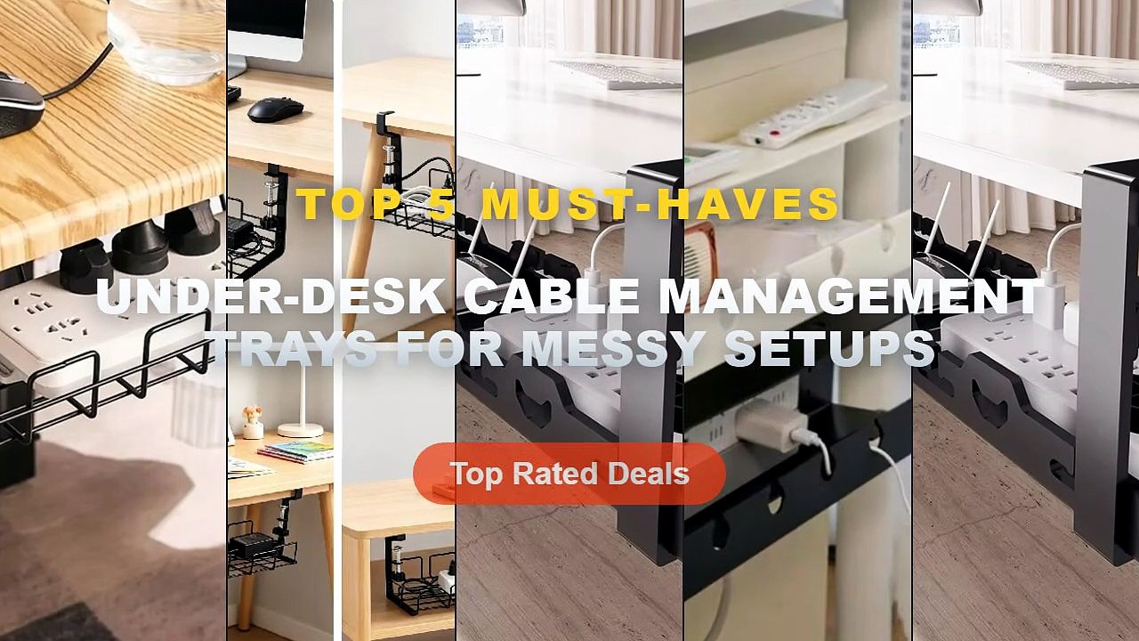 Don't Buy Under-Desk Cable Management Trays For Messy Setups Before Watching This!