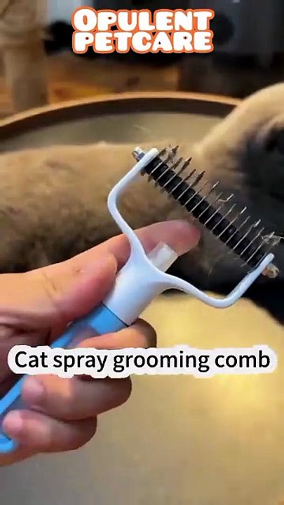 Flawless Fur in One Tool – Spray Deshedding Brush for Cats & Dogs