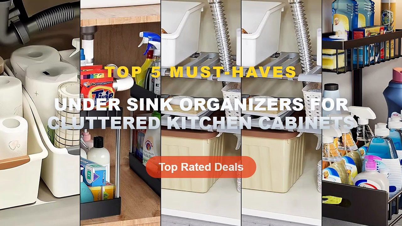 Under Sink Organizers For Cluttered Kitchen Cab...
