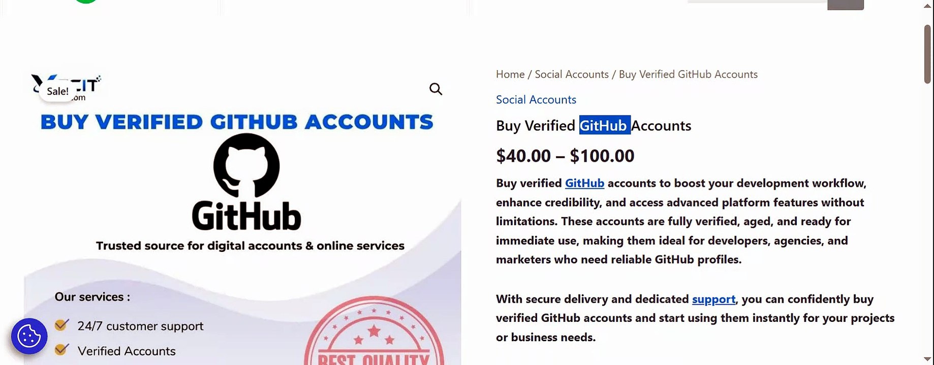 Buy Verified GitHub Accounts