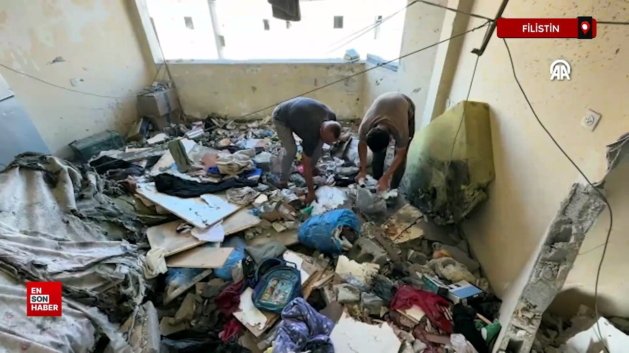 Gazze'de enkazdan hamile kadın, eşi ve bebeğinin cesedi çıkarıldı