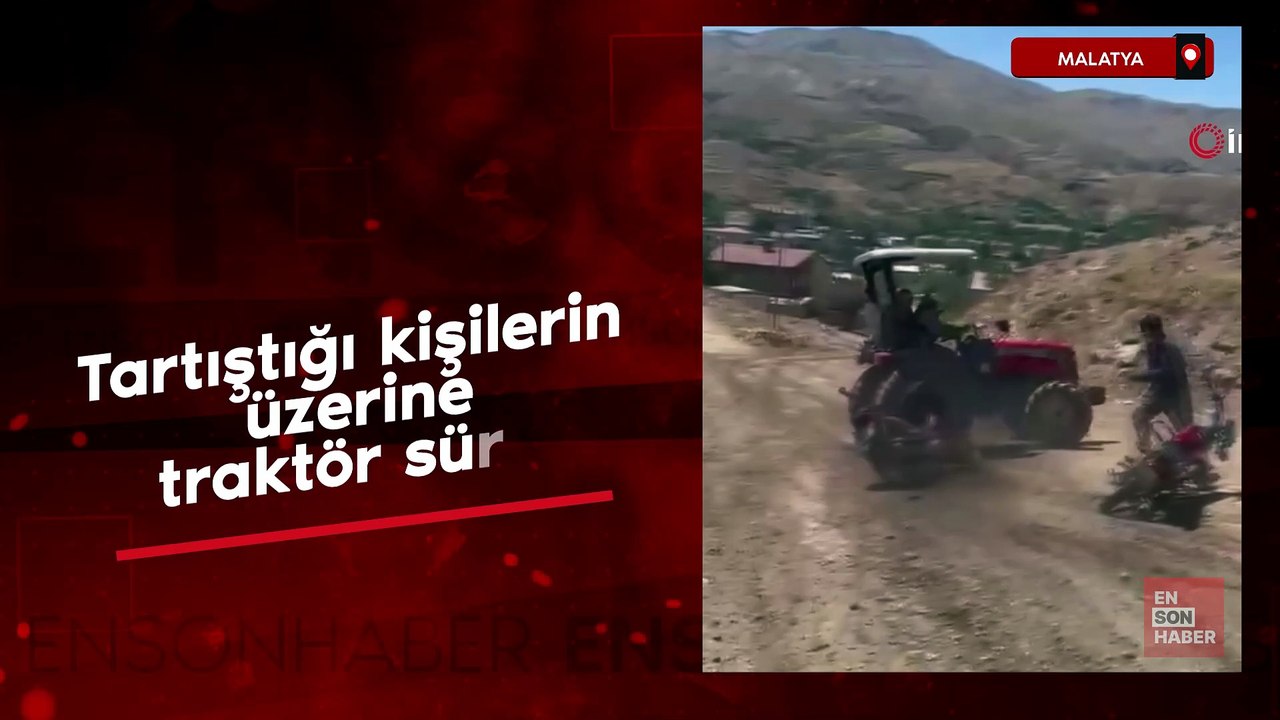 Malatya'da traktörle üzerine sürdü