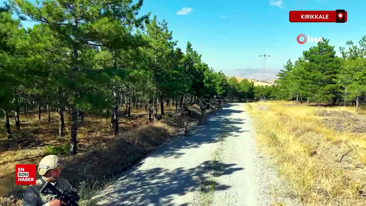 Kırıkkale'de yeşil vatana komando kalkanı