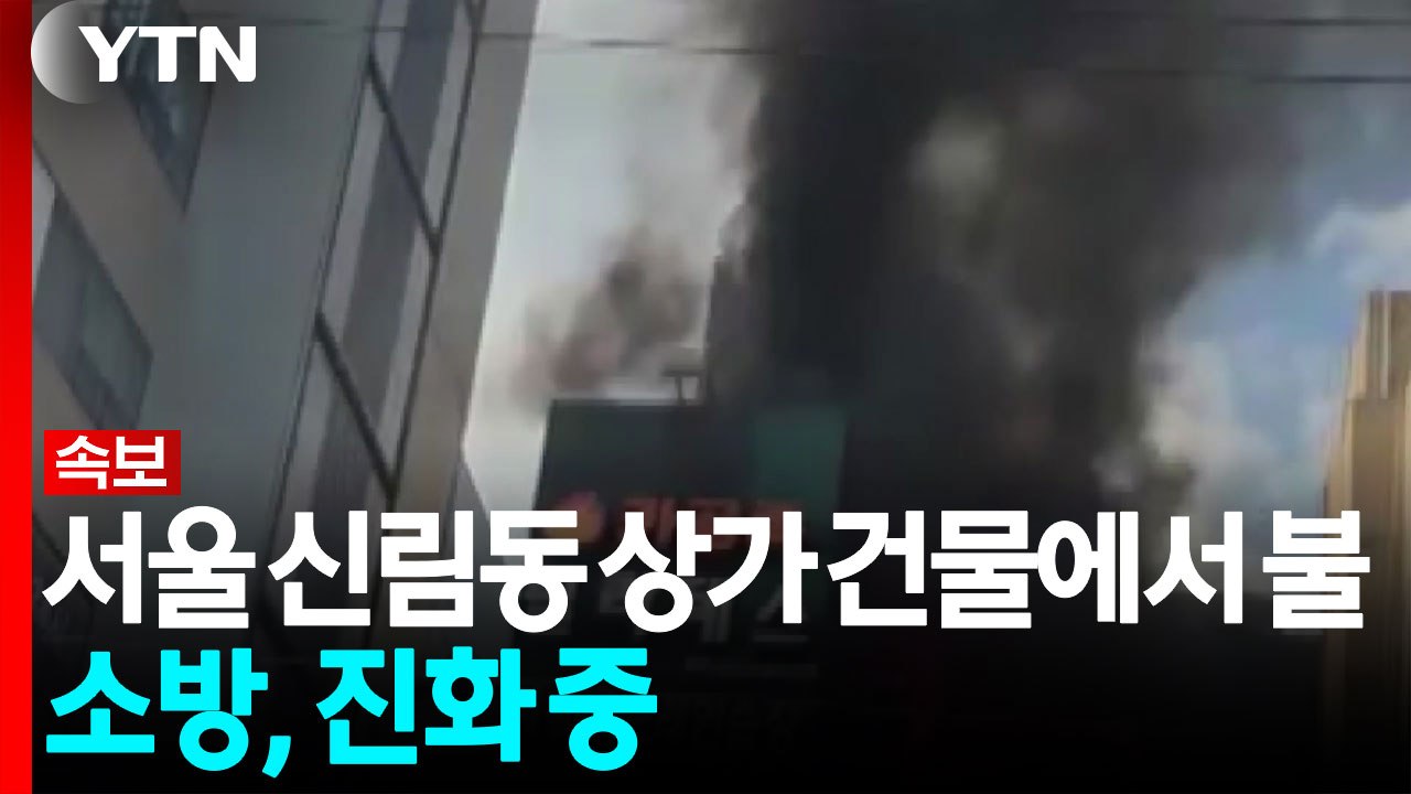 [속보] 서울 신림동 상가 건물에서 불...소방, 진화 중 / YTN