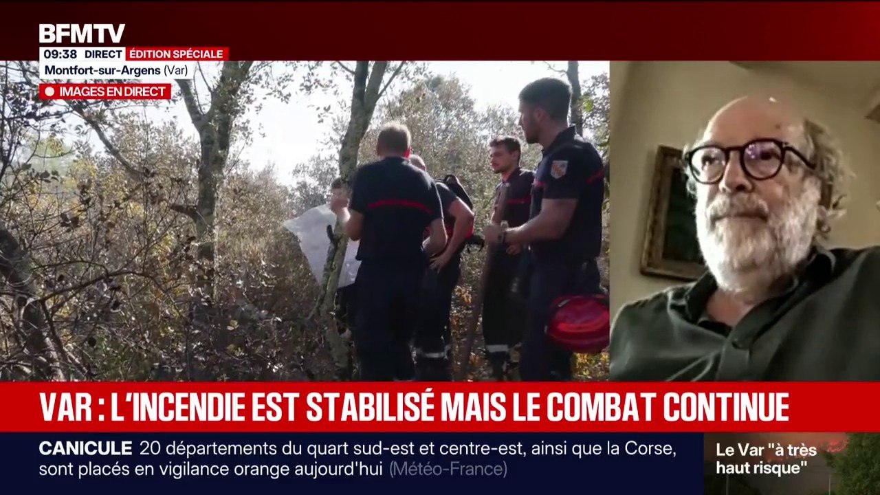Incendie dans le Var: "Le feu est arrivé à une vitesse démoniaque", confie cet habitant de Correns