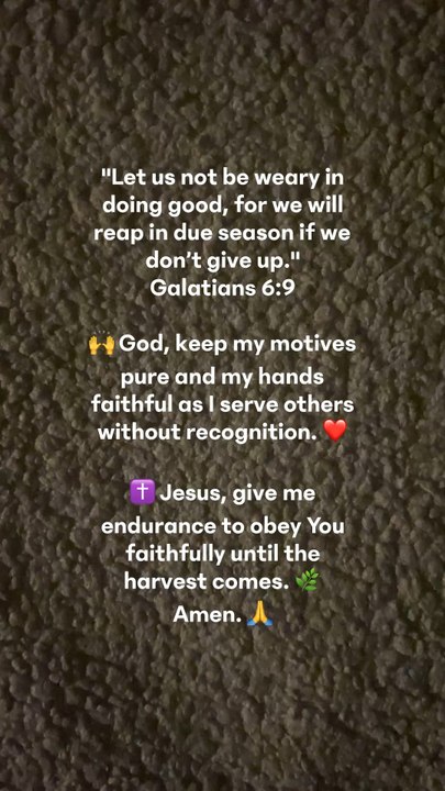 Galatians 6:9 📖 Daily Bible Verse & Prayer