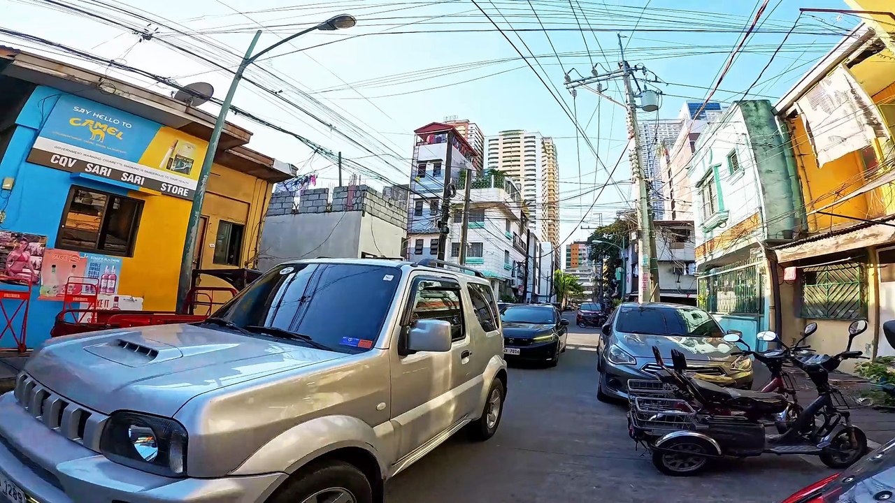 Beautiful Skyline on T. Taylo Street in Barangay Pio Del Pilar in Makati City in the Philippines