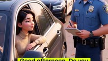 TRAFFIC STOP BY POLICE 👮 Easy English Conversation #shorts