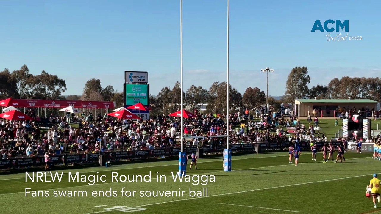 Fan frenzy at NRLW Magic Round in Wagga