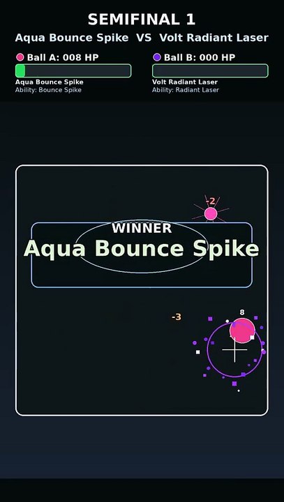 Aqua Bounce Spike vs Aqua Thunder Spear | Marbl...