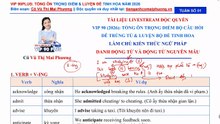 TUẦN 1 - Làm chủ kiến thức Ngữ pháp Danh động từ và động từ nguyên mẫu