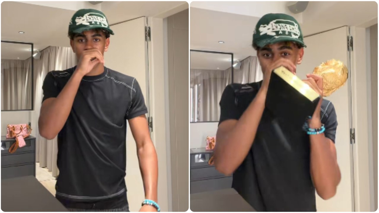 Lamine Yamal saca pecho en TikTok: "Solo 19 años y campeón del mundo"
