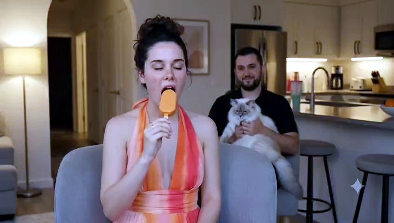ASMR Popsicle Crunch & Relaxing Vibes (Featuring a Cute Cat!) 🍦🐱