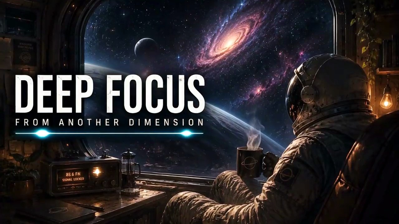 Deep Focus | 1 Hour Cinematic Space Lo-fi Jazz for Study, Coding & Relaxation | From Another Dimension