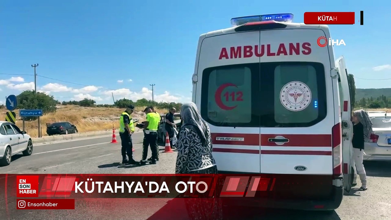 Kütahya'da otomobiller çarpıştı: 1 ölü, 4 yaralı