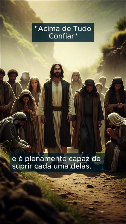 ACIMA DE TUDO CONFIAR EM DEUS | Pois o Senhor caminha conosco
