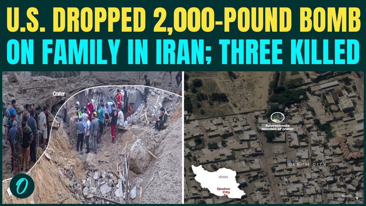 U.S Drops 2000 Pound BOMB on Iran’s Civilian Infra; Family of Three Killed as Iran SHOWS Evidence