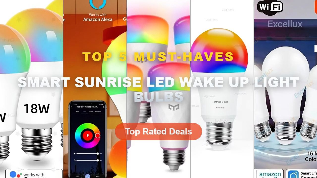 Amazing Smart Sunrise LED Wake Up Light Bulbs You Need To See - Tuya RGB LED Light Bulbs Smart WiFi E27 Smart Lamp 220V ...