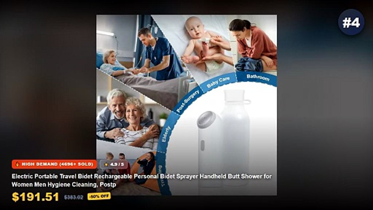 Best Portable Bidet Sprayers For Travel on AliExpress | Review - Portable Handheld Bidet Sprayer Large Capacity Personal...