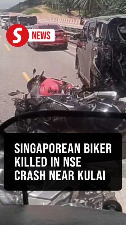 Biker killed, two injured after crash with MPV near Kulai
