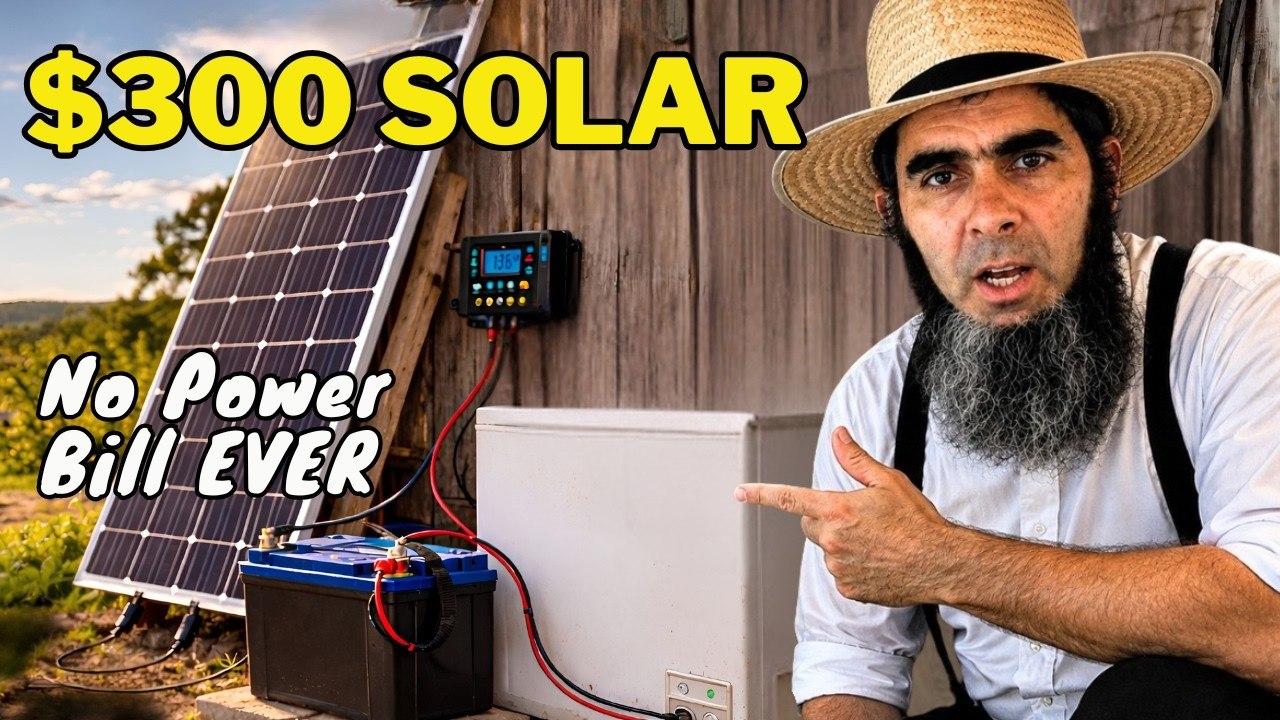 The $300 AMISH SOLAR SETUP That Lasts FOREVER (Just 2hr Setup)